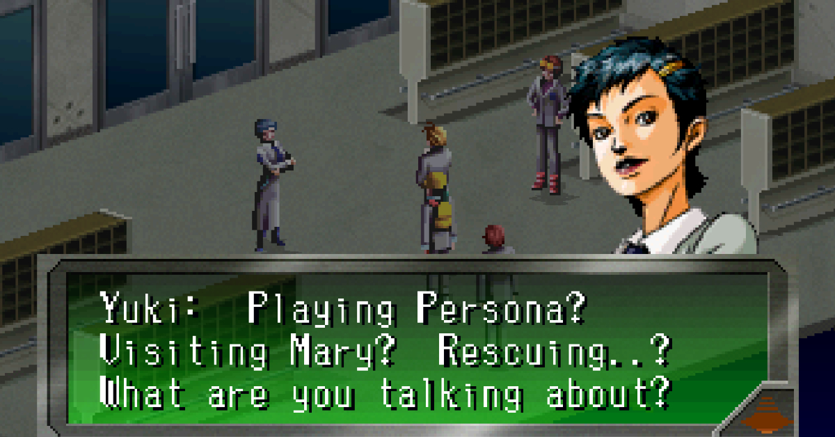 Revelations: Persona is one of the best Persona games of all time. 