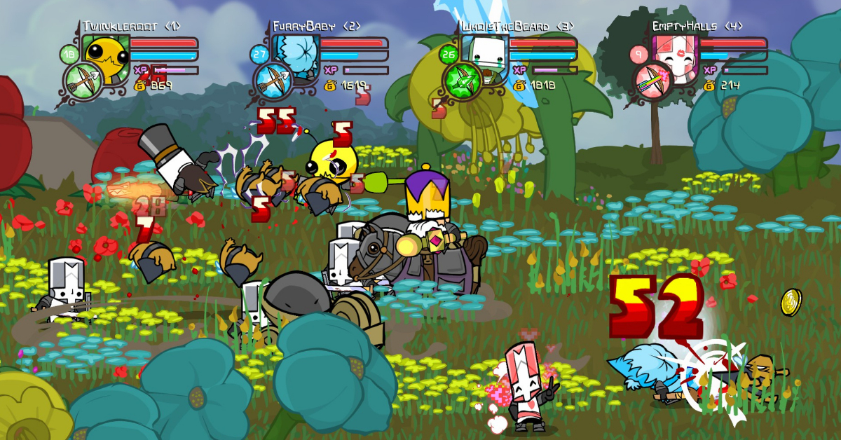 Castle Crashers is one of the best games to play with your girlfriend. 